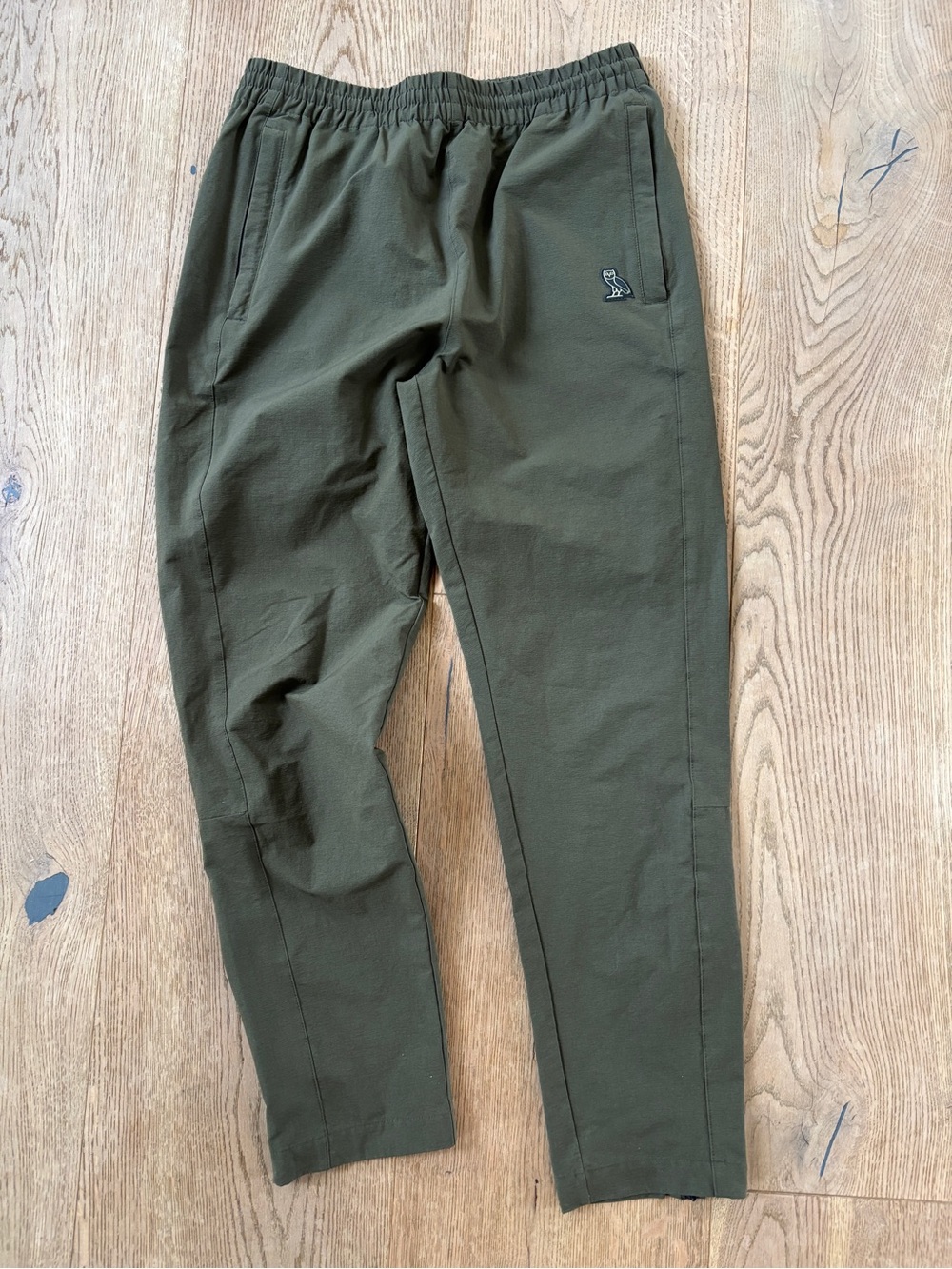 OVO Octobers Very Own Green Unisex Technical Travel Jogger with Ankle Zips
